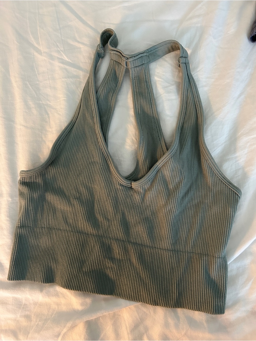 Ribbed Racerback Active Crop Top